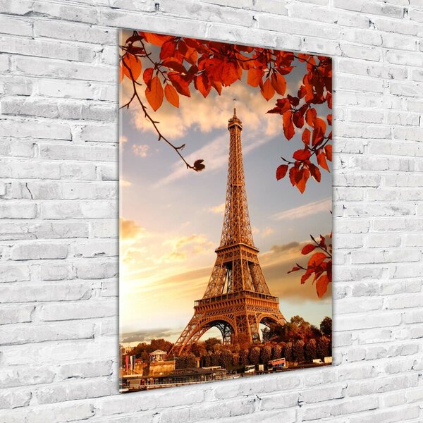 Tablou pe pe sticlă Turnul Eiffel din Paris