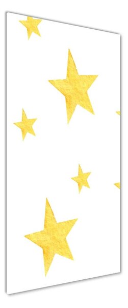 Tablou pe pe sticlă stele galbene