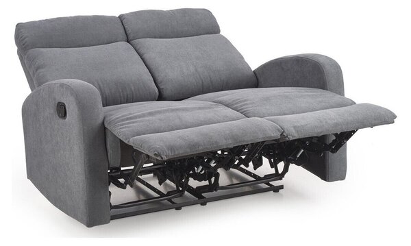 Canapea recliner Houston 1098, Numărul de locuri: 2, Gri, 128x95x79cm, 59.5 kg, Tapiterie