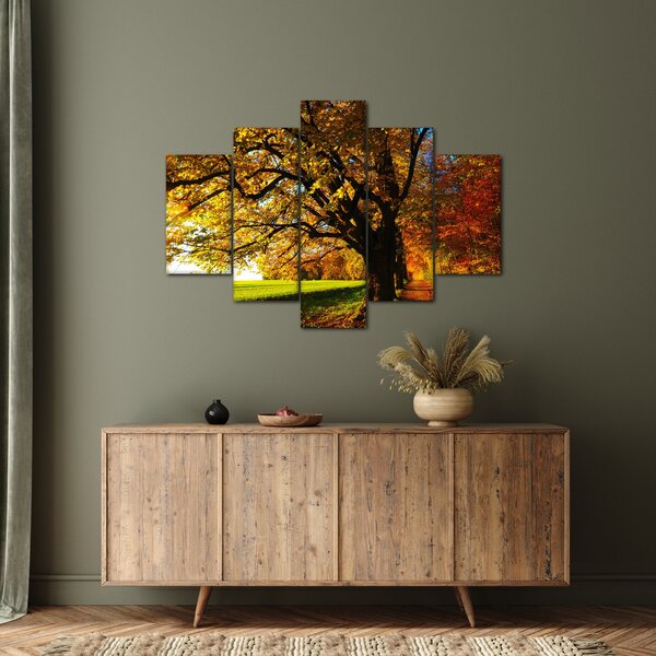 Tablou cu copac toamna (150x105 cm)