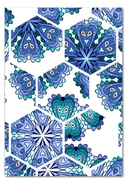 Tablou pe pe sticlă elemente Mandala