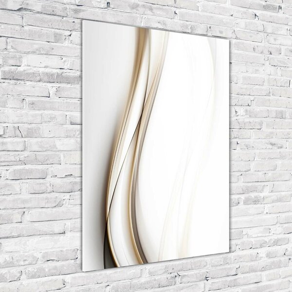 Tablou Printat Pe Sticlă val abstract