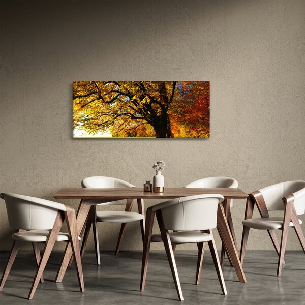 Tablou cu copac toamna (120x50 cm)
