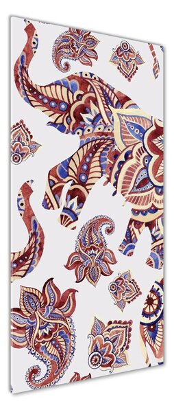 Tablou din Sticlă modele etnice Elephant