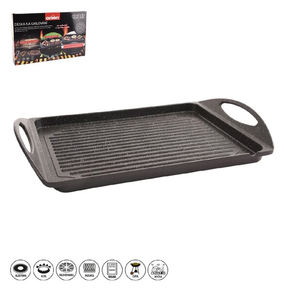 Placă de grătar din aluminiu 27x42 cm GRANDE – Orion