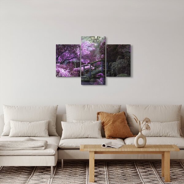 Tablou - copaci violeți (90x60 cm)