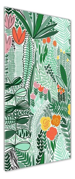 Tablou sticlă flori tropicale