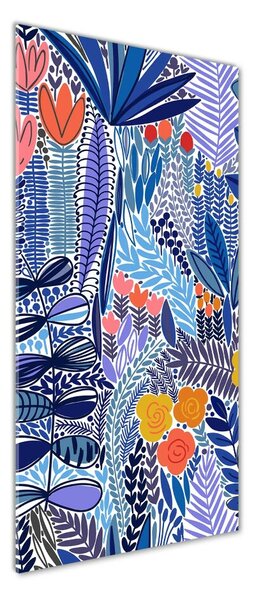 Tablou Printat Pe Sticlă flori tropicale