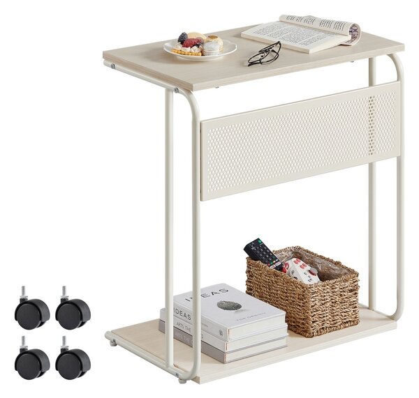 Masuta laterala C- Shape cu roti, 55x32x65cm