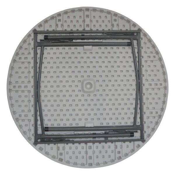 Masă de exterior pliabilă Model Comfort, Alb, D120x74 cm