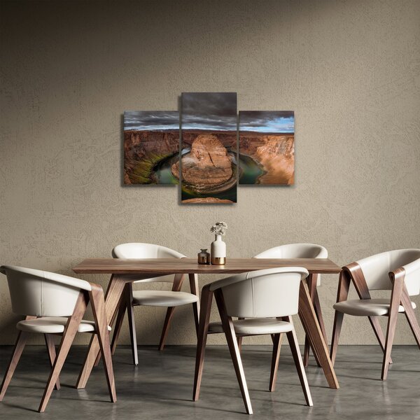 Tablou cu lac în stânci (90x60 cm)
