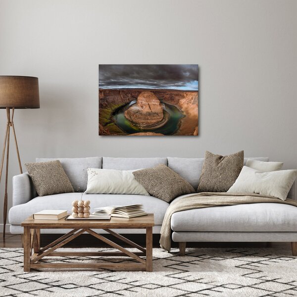 Tablou cu lac în stânci (70x50 cm)