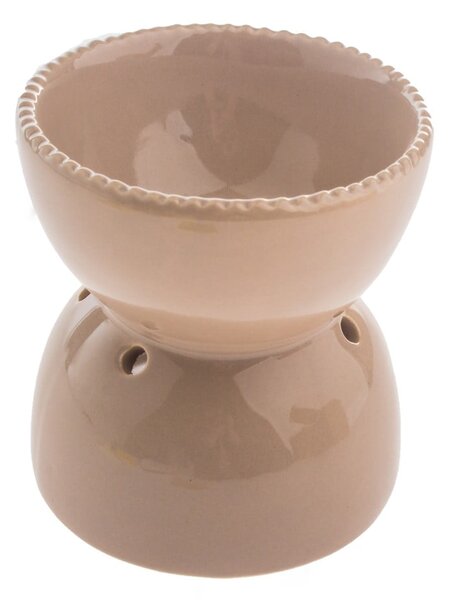 Lampă aromaterapie din ceramică Dakls, înălțime 11,5 cm, bej