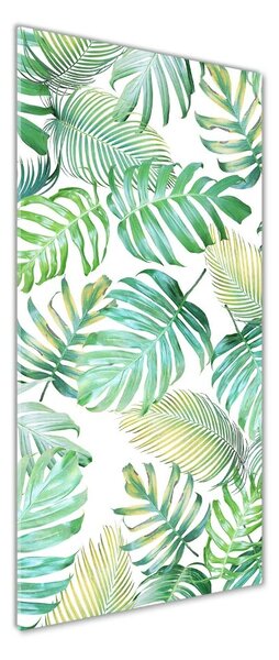 Tablou Printat Pe Sticlă frunze tropicale
