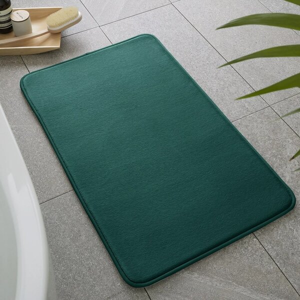 Covorașe de baie verzi pentru WC 2 buc. din spumă cu memorie 50x80 cm Anti-Bacterial – Catherine Lansfield