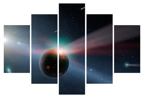 Tablou cu planetă mică (150x105 cm)