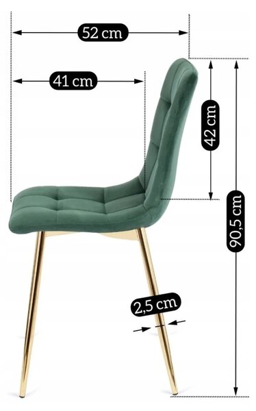 Scaun sufragerie Yuntendo (verde închis) . Promo -13%. 1129008