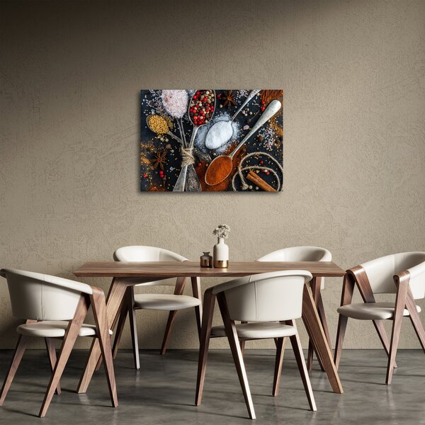 Tablou cu linguri cu condimente (70x50 cm)