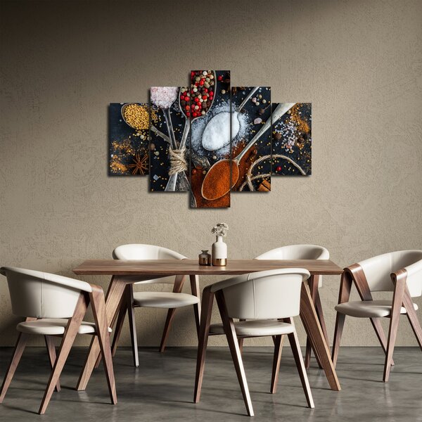 Tablou cu linguri cu condimente (150x105 cm)