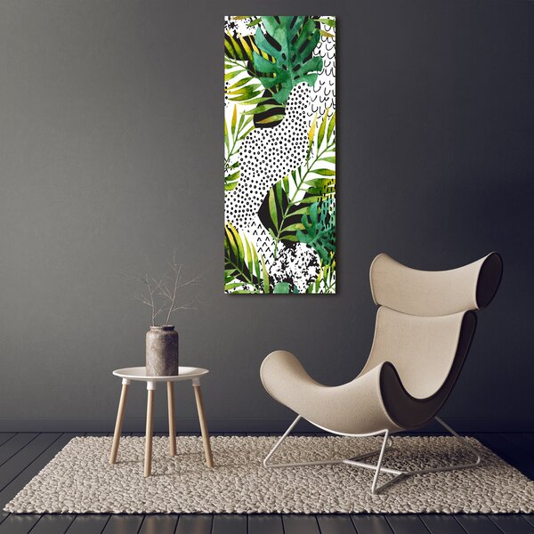 Print pe canvas frunze tropicale