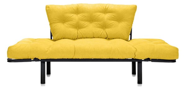 Canapea Extensibilă 2 locuri SUNNY, pentru terasă, 155x70x85 cm, Galben-Enjoy