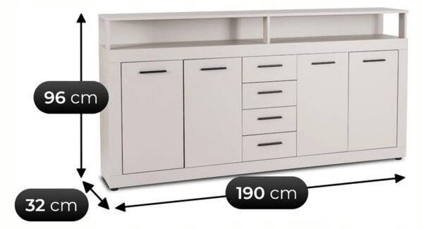Comodă Blaho (cashmir) . Promo -19%. 1129111