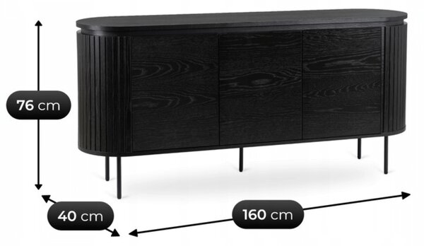 Dulap Back 160 (negru) . Promo -20%. 1129114