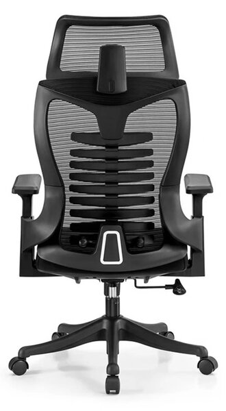 Scaun ergonomic Hale-H, spatar Mesh, sezut textil, Negru