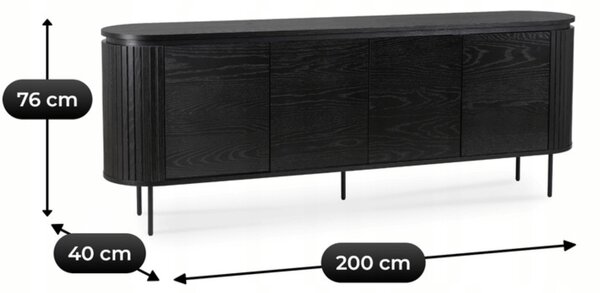 Dulap Back 200 (negru) . Promo -16%. 1129112