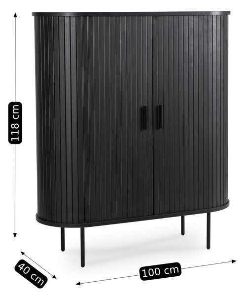 Dulap Trisha 100 (negru) . 1129118