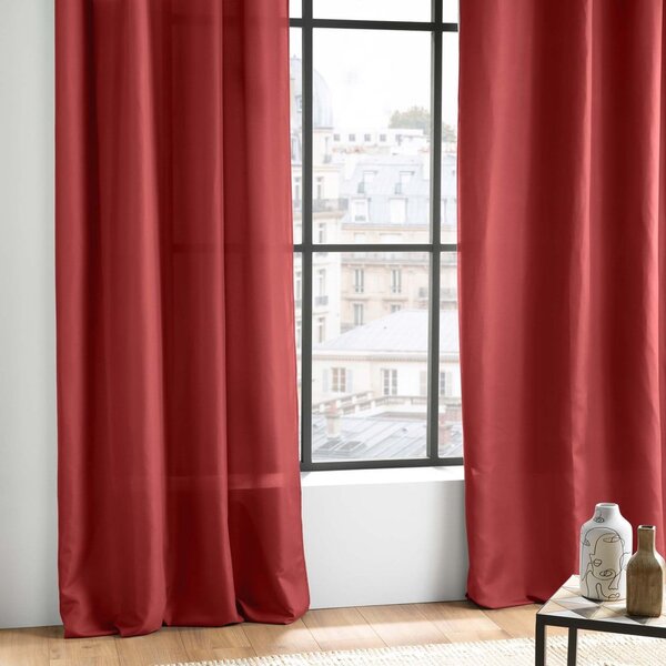 Draperie roșie din microfibră 140x260 cm Absolu – douceur d'intérieur