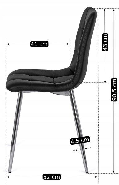 Scaun sufragerie Ceasar 2 (negru) . 1129139