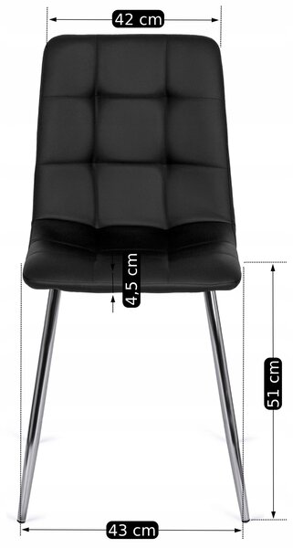 Scaun sufragerie Ceasar 2 (negru) . 1129139