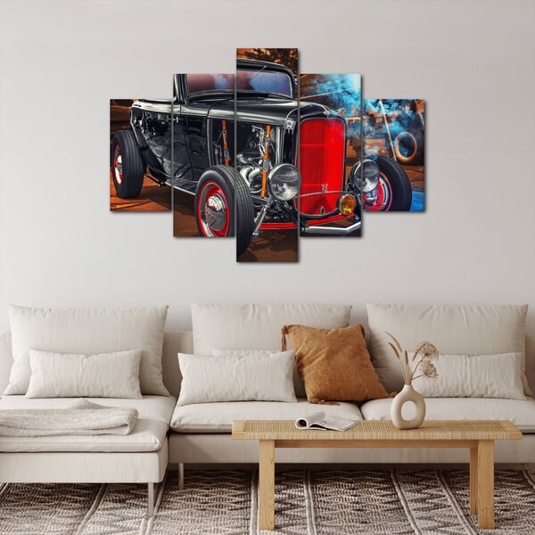 Tablou cu mașina veteran (150x105 cm)