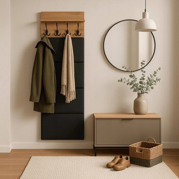 Panou cuier Purno (Stejar artisan + grafit) . Promo -20%. 1129282