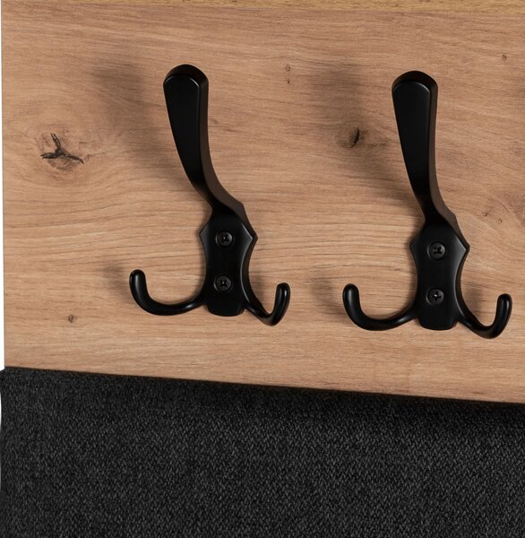 Panou cuier Modernia (Stejar artisan + grafit) . Promo -19%. 1129279