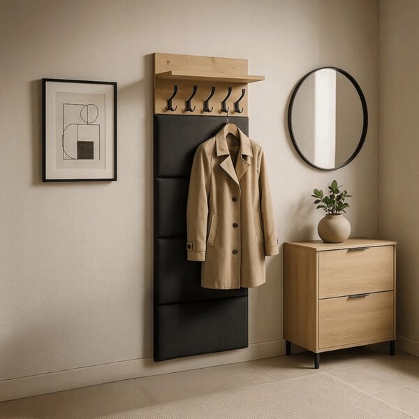 Panou cuier Modernia (Stejar artisan + grafit) . Promo -19%. 1129279