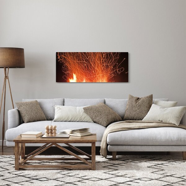 Tablou cu focul (120x50 cm)