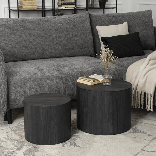 Set 2 mese de cafea Liloo (negru). Promo -18%. 1129183