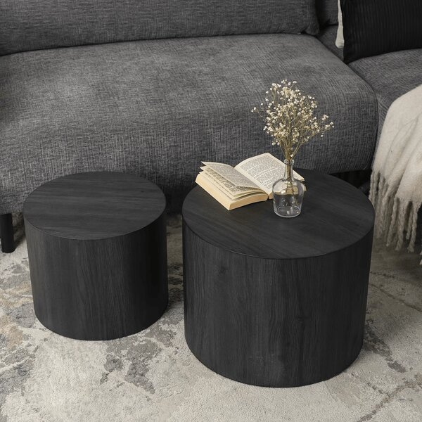 Set 2 mese de cafea Liloo (negru). Promo -18%. 1129183