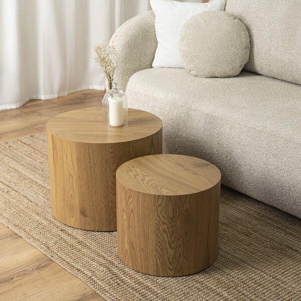 Set 2 mese de cafea Liloo (stejar). 1129184