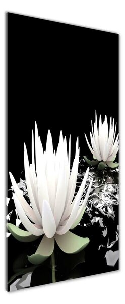 Fotografie imprimată pe sticlă floare de lotus