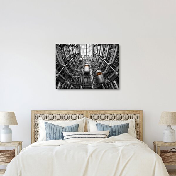 Tablou cu lift în clădire (70x50 cm)
