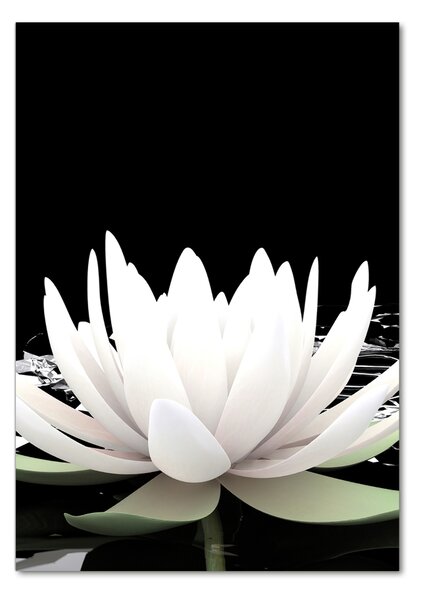 Fotografie imprimată pe sticlă floare de lotus