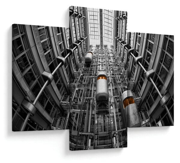 Tablou cu lift în clădire (90x60 cm)