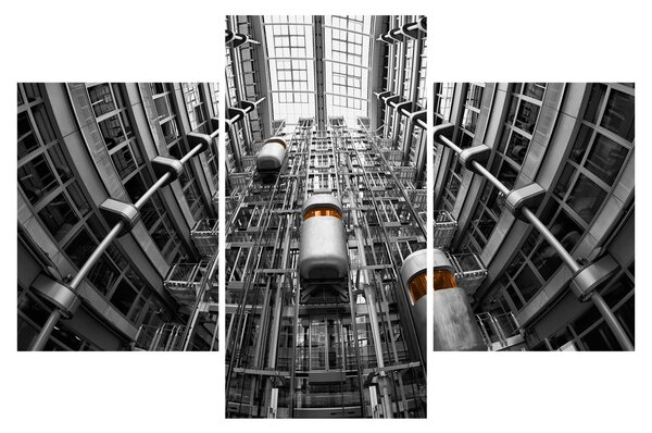 Tablou cu lift în clădire (90x60 cm)