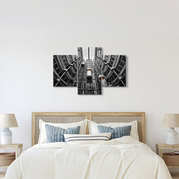 Tablou cu lift în clădire (90x60 cm)