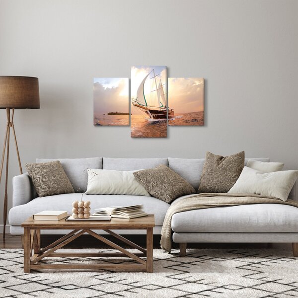 Tablou cu iaht (90x60 cm)