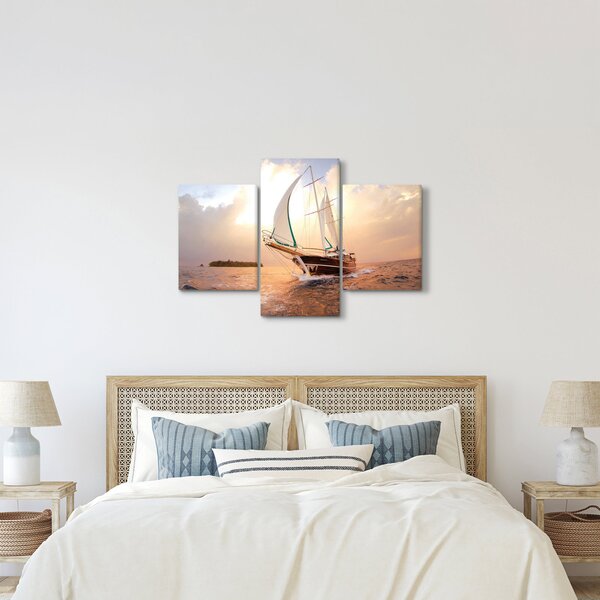 Tablou cu iaht (90x60 cm)