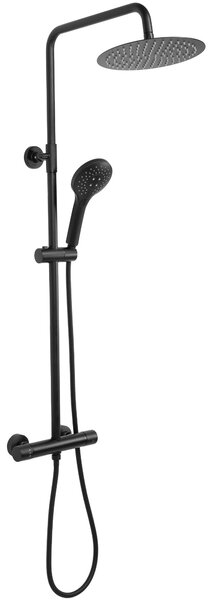 Coloana de dus cu termostat REA VINCENT Black